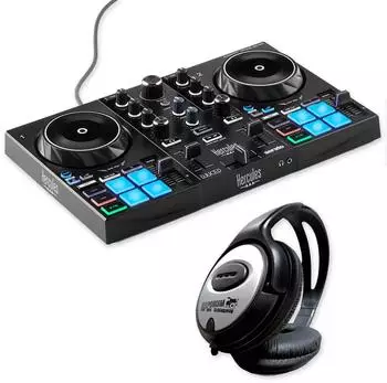 Hercules DJ Control Inpulse 200 MK3 DJ-Controller mit Kopfhörer (inp200mk3-kh)