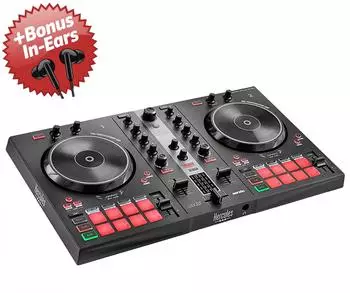 Hercules DJ Control Inpulse 300 MK2 mit In-Ear Kopfhörern (inp300mk2-af33-pr)