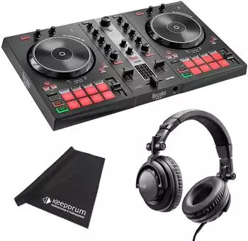 Hercules Inpulse 300 MK2 DJ-Controller mit DJ45 Kopfhörer (inp300mk2-dj45-fp200)