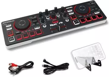 Numark Mixtrack Go kompakter Bluetooth DJ-Controller mit Stems Control