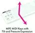 Keith McMillen K-Board-C 25-Tasten-USB-MPE-MIDI-Keyboard-Controller, Snow (m716c-s)