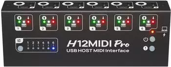 CME H12MIDI Pro USB Host MIDI Interface, 480 Kanäle, TRS A/B & USB-C (S-F000C04)