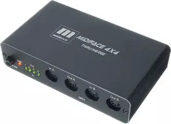 Miditech MIDIFACE 4x4 MIDI-Interface Thru/Merge, 4 IN + 4 OUT, Stand-alone (94-0118)