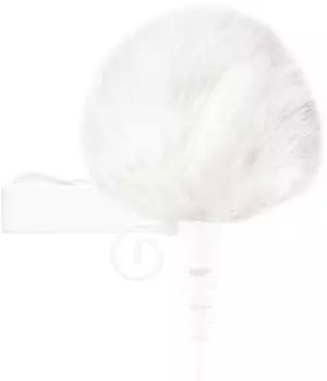 Keepdrum WS05-WH Mini Fell-Windschutz für Lavaliermikrofone und Headsets, weiß (WS05-WH)