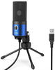 FIFINE USB Mikrofon PC, Microphone für MAC PS4 PS5, Streaming Microfon mit...