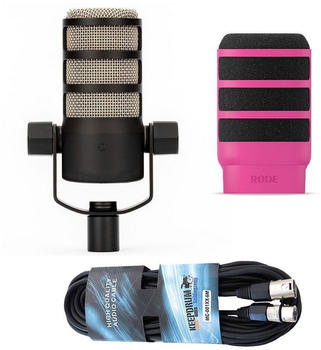 Rode PodMic + WS14 pink + Kabel
