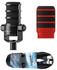schwarz + WS14 rot + Kabel: Rode PodMic USB