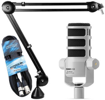 Rode PodMic USB wei&szlig; + PSA-1 + Kabel