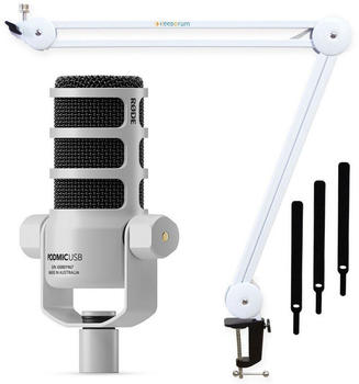 Rode PodMic USB weiß + MS138 weiß