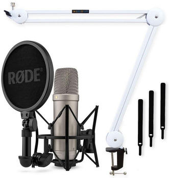 Rode NT1 5th Generation silber + keepdrum MS138 wei&szlig;
