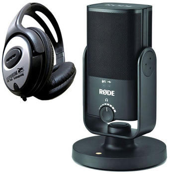 Rode NT-USB Mini + keepdrum Stereo-Kopfhörer