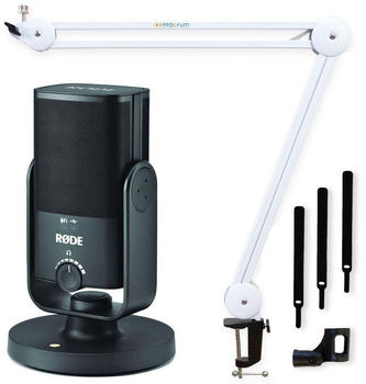 Rode NT-USB Mini + MS138 Gelenkarm (weiß)