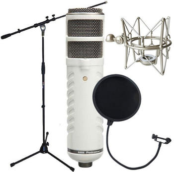 Rode Podcaster MKII + MS088 Spinne + EMH019 Popschutz + MS107B Mikrofonst&auml;nder
