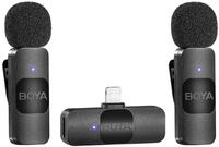 Boya BY-V2 V2.0 Drahtloses Mikrofon f&uuml;r Lightning (2x Sender + 1x Empf&auml;nger)