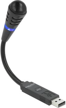 DeLock USB Schwanenhals Mikrofon mit Mute Button (66499)