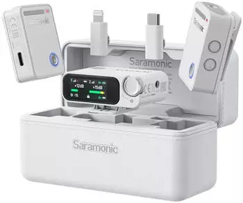Saramonic Ultra x 2 Lavalier Mics white