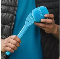 Rode INTERVIEWGOBLU, Rode Microphones Interview GO (blau, Adapter)
