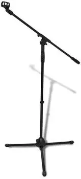 vidaXL Mikrofon-Ständer Stahl, höhenverstellbar, klappbar (70036)