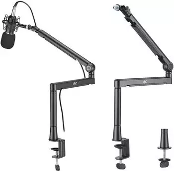NanoRS Mikrofon-Schwenkarm Tischbefestigung Aluminium, max. 2kg (RS471)