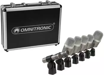 Omnitronic MIC 77-7LMH MK2 Schlagzeug-Mikrofonset, 7-teilig (13030898)