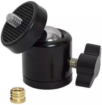 Keepdrum Kugelgelenk Stativ-Adapter schwenkbar 1/4" zu 3/8"