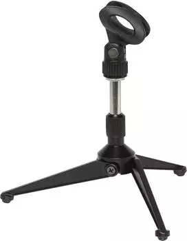 Stagg Desktop-Mikrofonständer Tripod, faltbar, schwarz (MIS-1000BK)