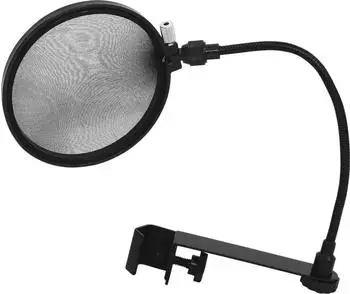 Omnitronic Mikrofon-Popfilter, schwarz (Microphone pop filter, black)
