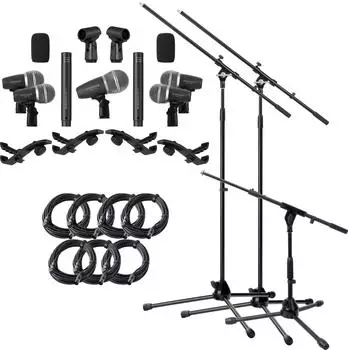 Pronomic DMS-7 Schlagzeug-Mikrofon-Set, 7-teilig, Alu-Koffer (DMS-7)