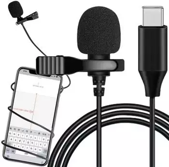 TronicXL Ansteckmikrofon USB-C Lavalier Kondensator, 2er-Pack