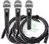 Pronomic DM-58 Dynamisches Gesangsmikrofon Superniere 3er-Set (00032255)