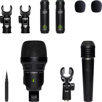 Lewitt BeatKit Schlagzeug-Mikrofon-Set, kabelgebunden, 4-teilig (BEATKIT)