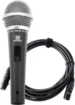 Pronomic DM-58 dynamisches Gesangsmikrofon Superniere mit 5m XLR Kabel (00032253)