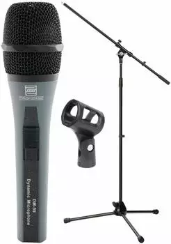 Pronomic DM-59 Gesangsmikrofon Starter Set mit MS-15 Pro Mikrofonstativ (00034911)