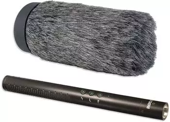 Rode NTG-4+ Richtmikrofon mit Fell-Windschutz (ntg4plus-wswhpro)