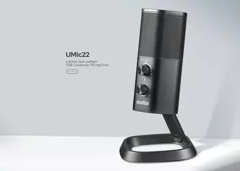 Godox UMic22 Dual-Pattern USB-Kondensatormikrofon 2,4GHz (UMic22)