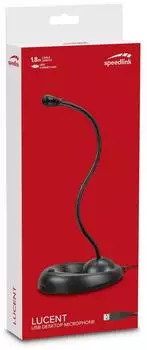 Speedlink LUCENT USB Desktop-Mikrofon, schwarz (SL-800001-BK)