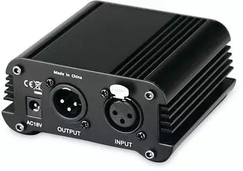 Pronomic PP-10 Phantomspeiseadapter für Kondensatormikrofon, Aluminium (00044713)