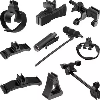 Pronomic MCM-100 Mini-Clip-Mikrofon Set, 8 Halterungen, Kondensator (00046762)