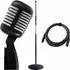 Pronomic DM-66BK/WH Elvis dynamisches Mikrofon Set, schwarz/weiß (00101499)