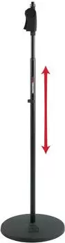Gator GFW-MIC-1201 Mikrofonständer mit rundem Sockel, 12-Zoll-Basis, Höhenverstellung (GFW-MIC-1201)
