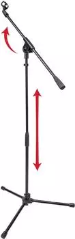 Gator Mikrofonständer Stativ mit Ein-Segment-Ausleger (GFW-MIC-1500)