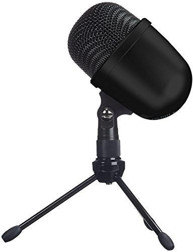AmazonBasics Mini-Kondensatormikrofon, Tischmikrofon schwarz