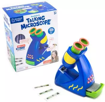 Educational Insights GeoSafari Jr. Sprechendes Mikroskop, STEM-Spielzeug, ab 3 Jahren (8801)