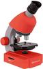 Bresser Mikroskop Junior, rot, 40x-640x, LED, mit Smartphone-Adapter und Zubehör