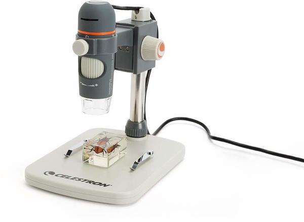 Celestron HDM Pro Digitales Handmikroskop (5 Megapixel Sensor, 20x bis 200x Vergrößerung, 1,2m USB-Kabel)