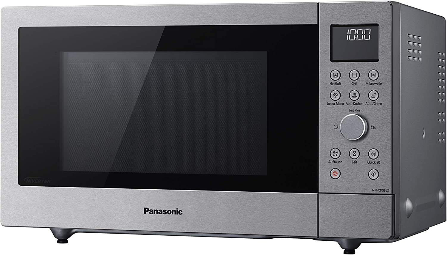 Panasonic NN-GD37HSGTG Mikrowelle mit Grill (1000 Watt, Inverter