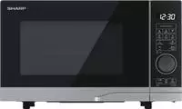 Sharp YC-PG204AE-S si Mikrowelle 700W Grill 900W 20L 10Stufen