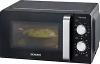 Severin 7781 Mikrowelle Schwarz 700W Timerfunktion, Grillfunktion