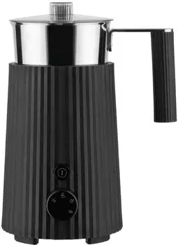Alessi Plisse Milchschäumer schwarz