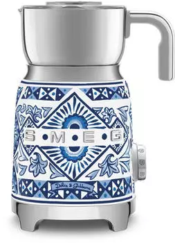 Smeg MFF01DGBEU Milchaufsch&auml;umer Dolce Gabbana Blu Mediterraneo